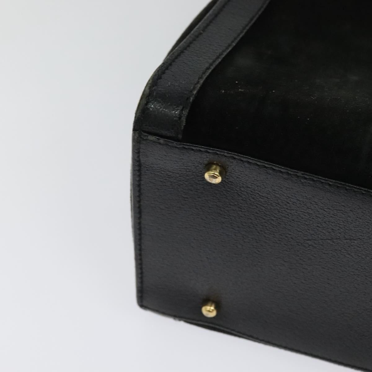 Gucci GUCCI Bamboo Tote Bag Suede Leather Black Gold 002 1186 002 Size ONE SIZE - 12 Thumbnail