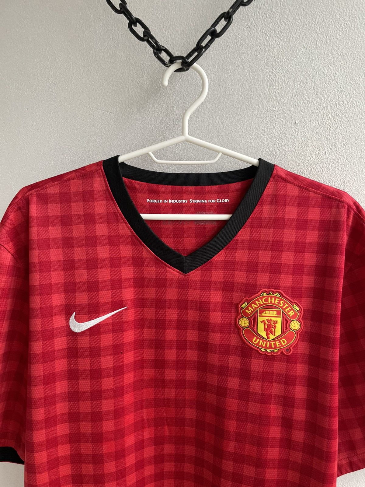 Nike MANCHESTER UNITED 2012 2013 HOME FOOTBAL SHIRT SOCCER JERSEY Size US XL / EU 56 / 4 - 5 Thumbnail