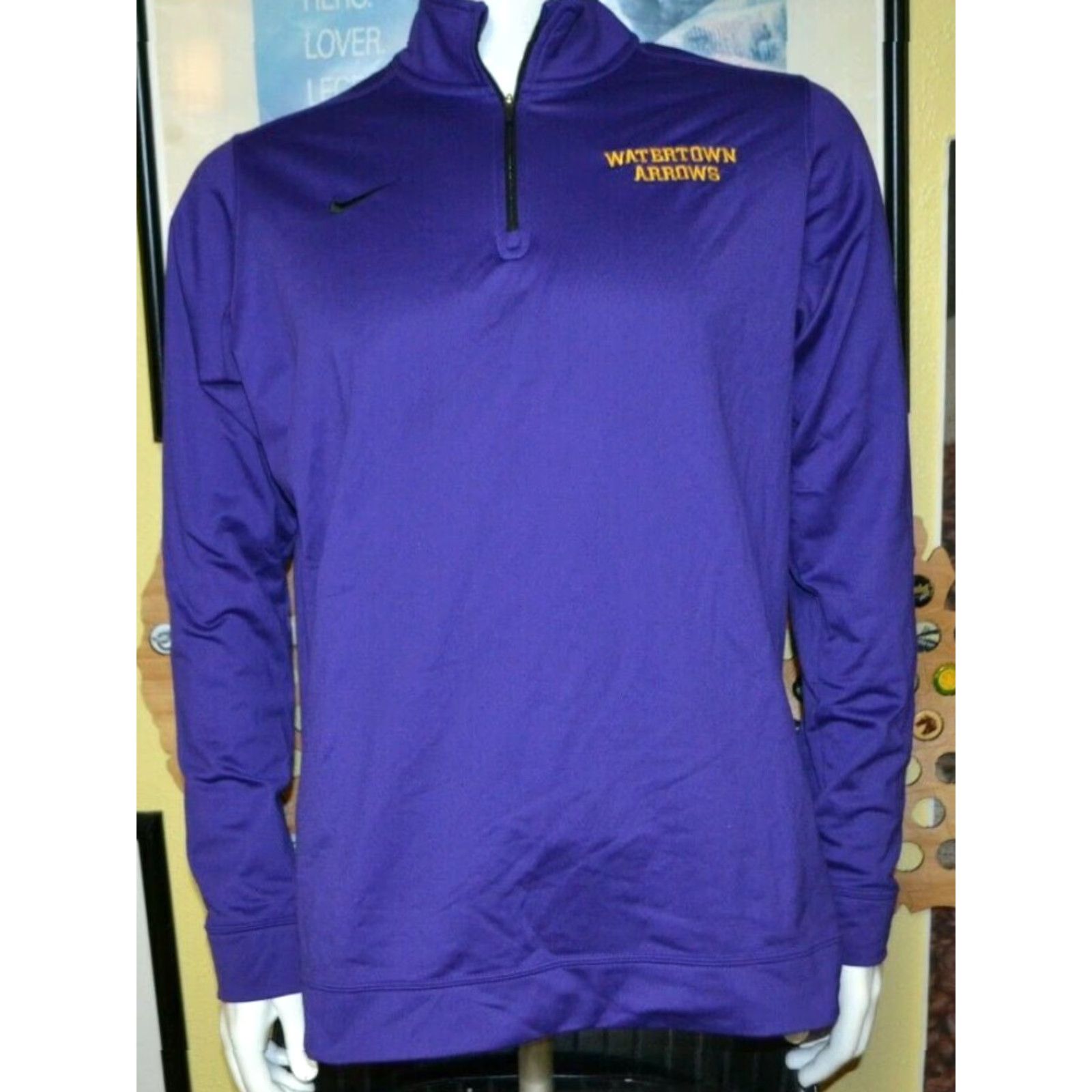 Nike Nike Sweatshirt Pullover Dri Fit Medium Purple High School Arrows Watertown SD Men Size US M / EU 48-50 / 2 - 2 Thumbnail