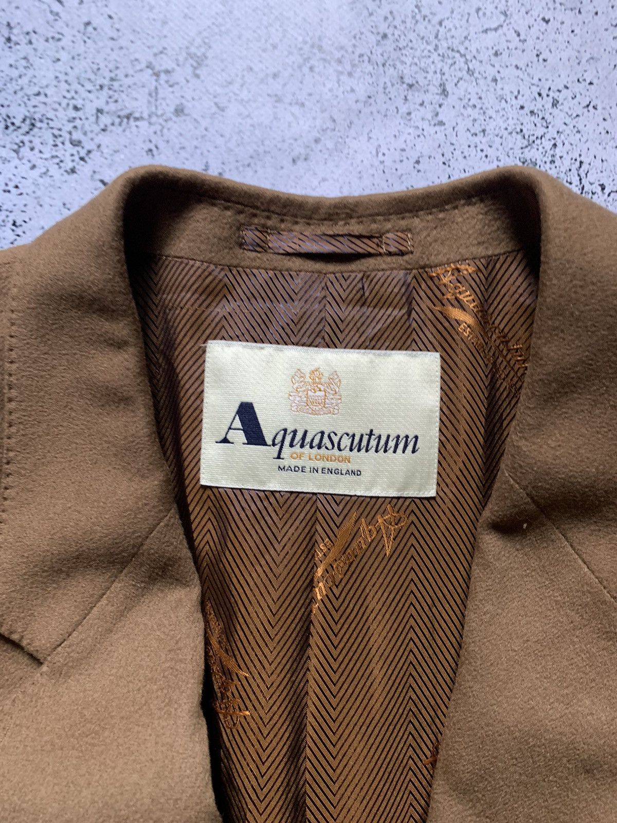 Aquascutum × Vintage Vintage Aquascutum Blazer Jacket Monogram Y2K USA Size 54R - 2 Thumbnail