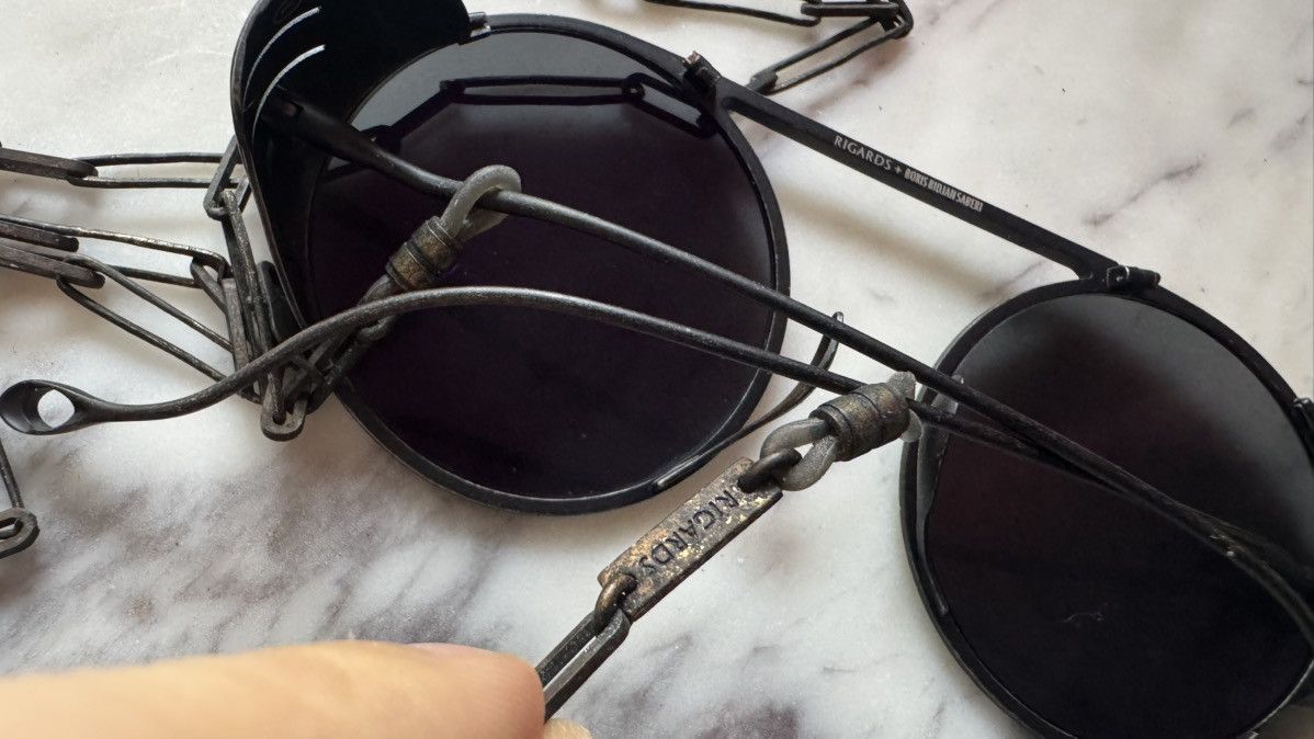 Boris Bidjan Saberi BBS x Rigards Black Aviator Sunglasses RG1011BBS Size ONE SIZE - 14 Thumbnail