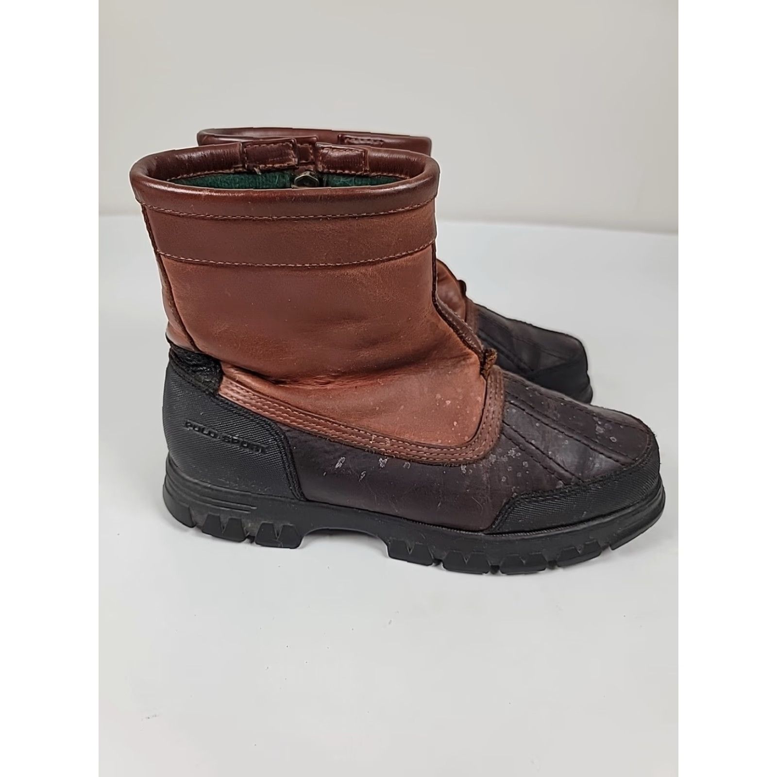 Vintage VINTAGE POLO Sport Ralph Lauren Ranger Duck Boots Women 7.5B Brown Leather Zip Ankle Boots West Size US 8 / IT 38 - 5 Thumbnail