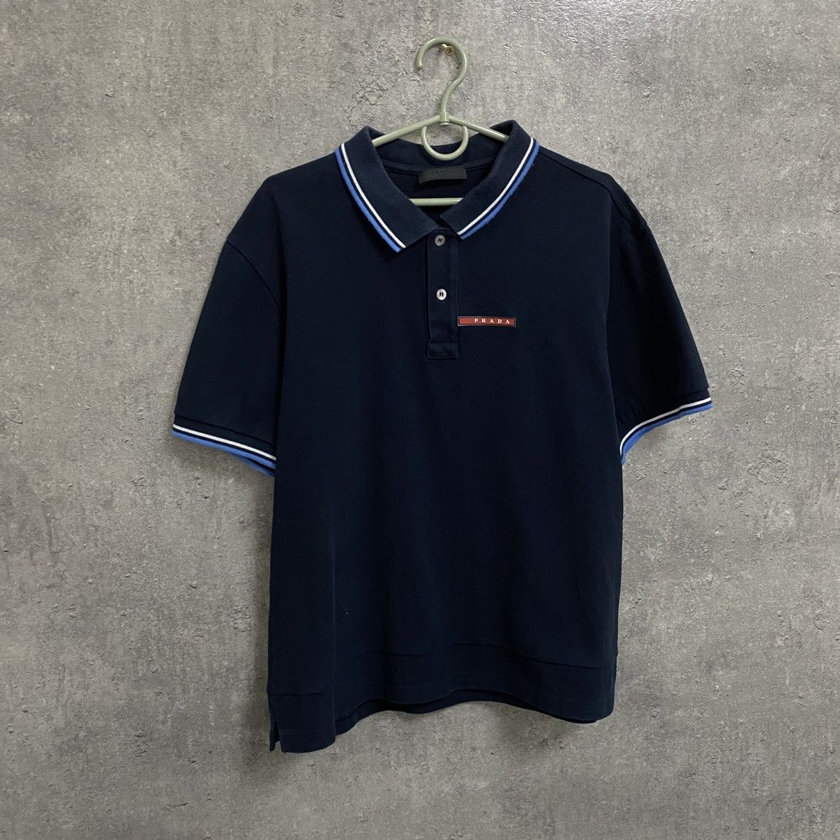Prada Prada Polo T-Shirt Red Tab Size US XL / EU 56 / 4 - 3 Thumbnail