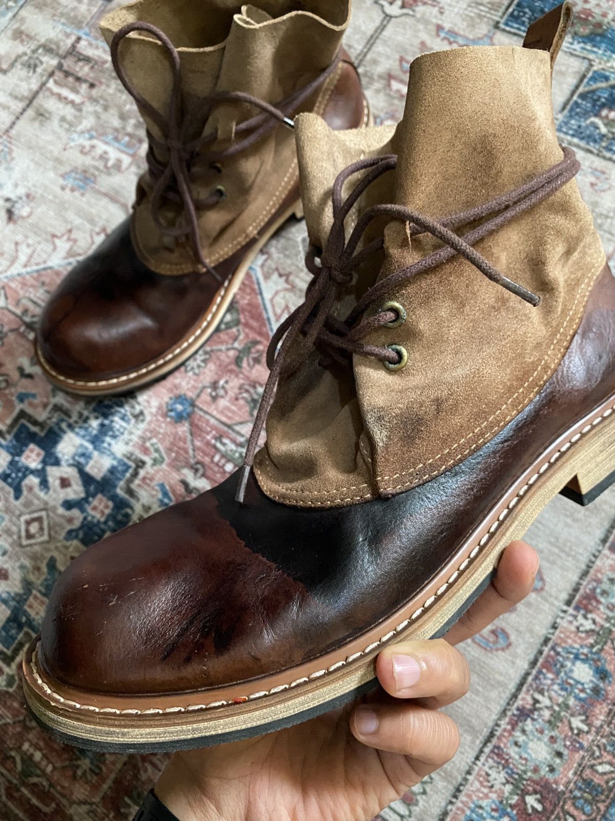 Vintage Vintage leather ankle boots Size US 8.5 / EU 41-42 - 5 Thumbnail