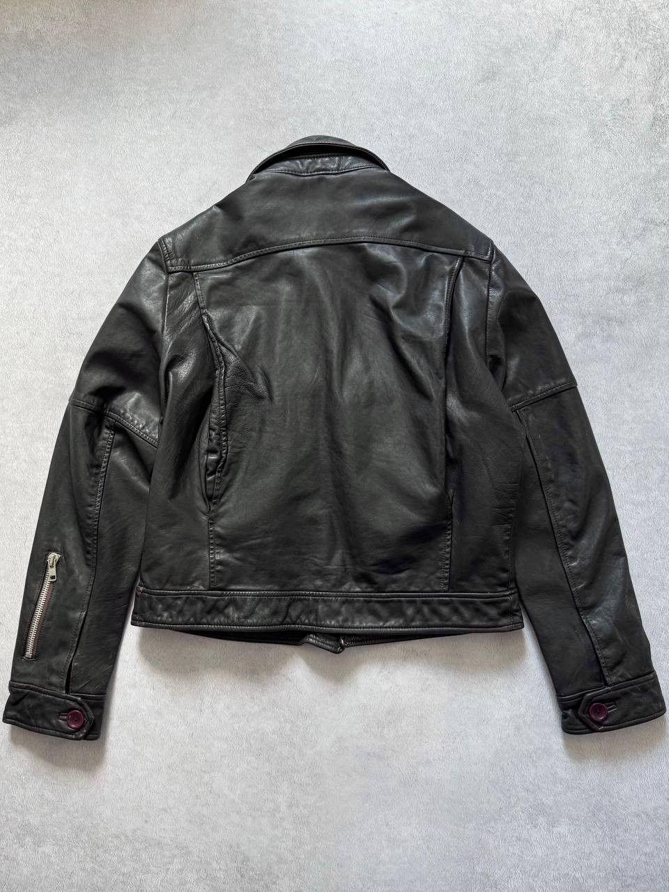 Vintage Mission Cropped Leather Bomber Dolce Gabbana vibe Size US M / EU 48-50 / 2 - 2 Thumbnail