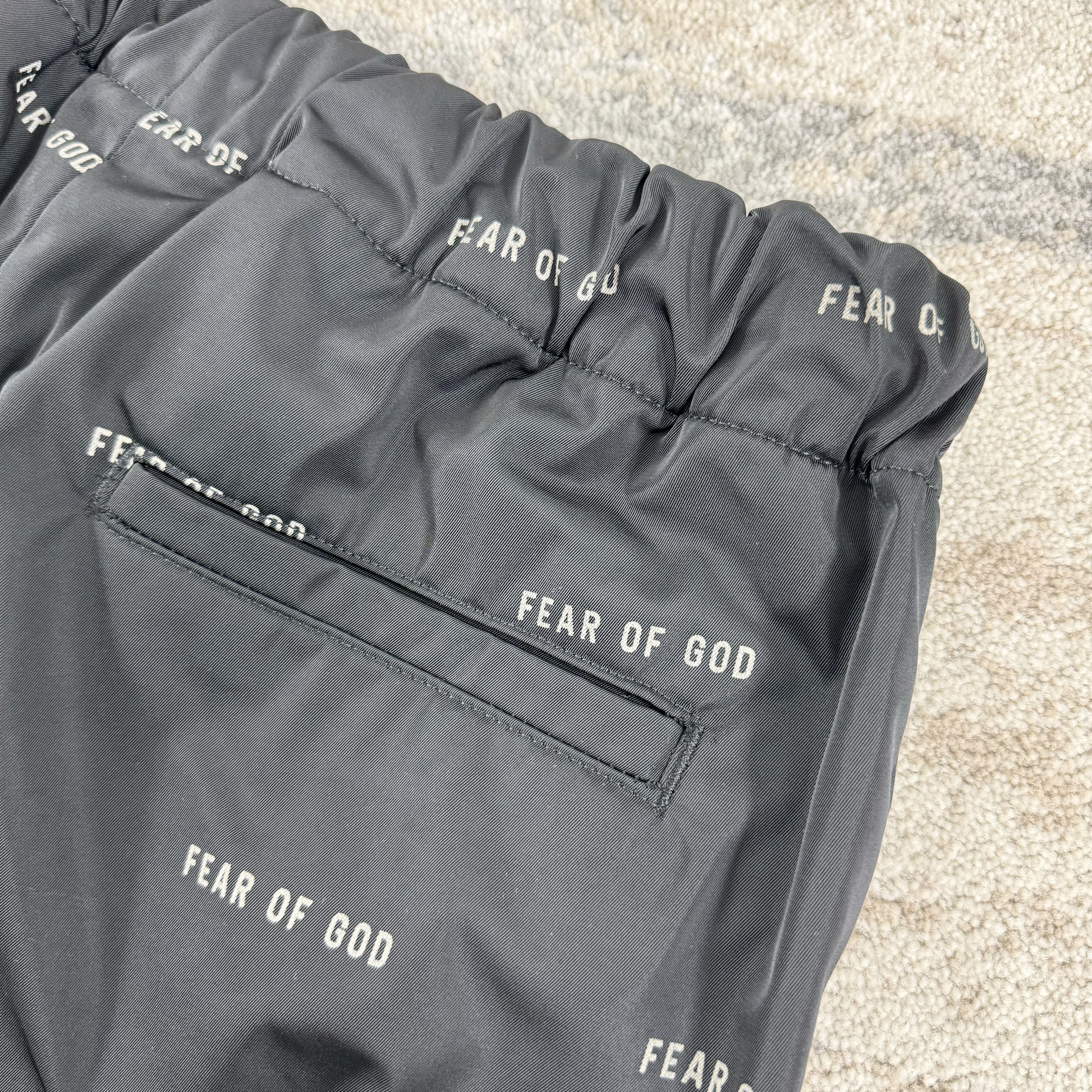 Fear of God Fear Of God All Over Print Baggy Track Pants Black RRP £870 Size US 30 / EU 46 - 8 Thumbnail