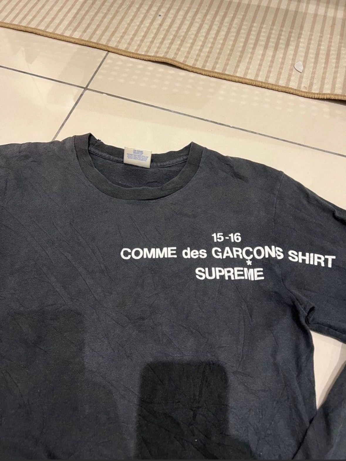 Supreme Rare And Beautiful Supreme Comme Des Garcons Long Sleeve Tee Size US M / EU 48-50 / 2 - 4 Thumbnail