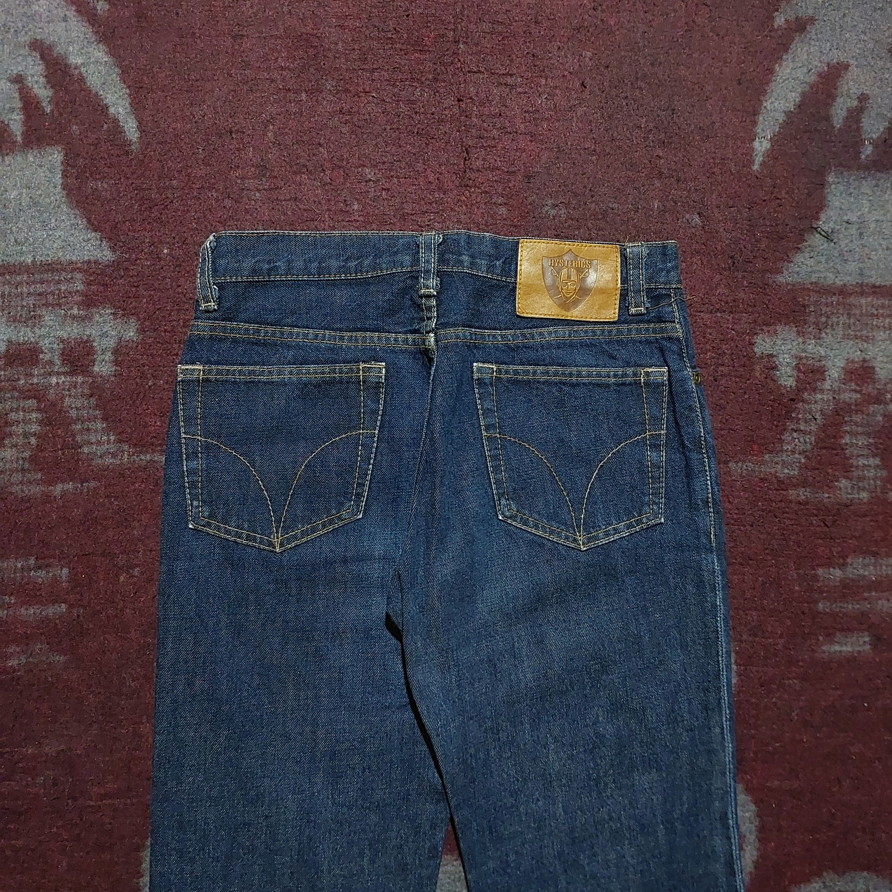 Hysteric Glamour Hysteric Glamour Oaklan Riders indigo blue Denim Size US 27 - 4 Thumbnail