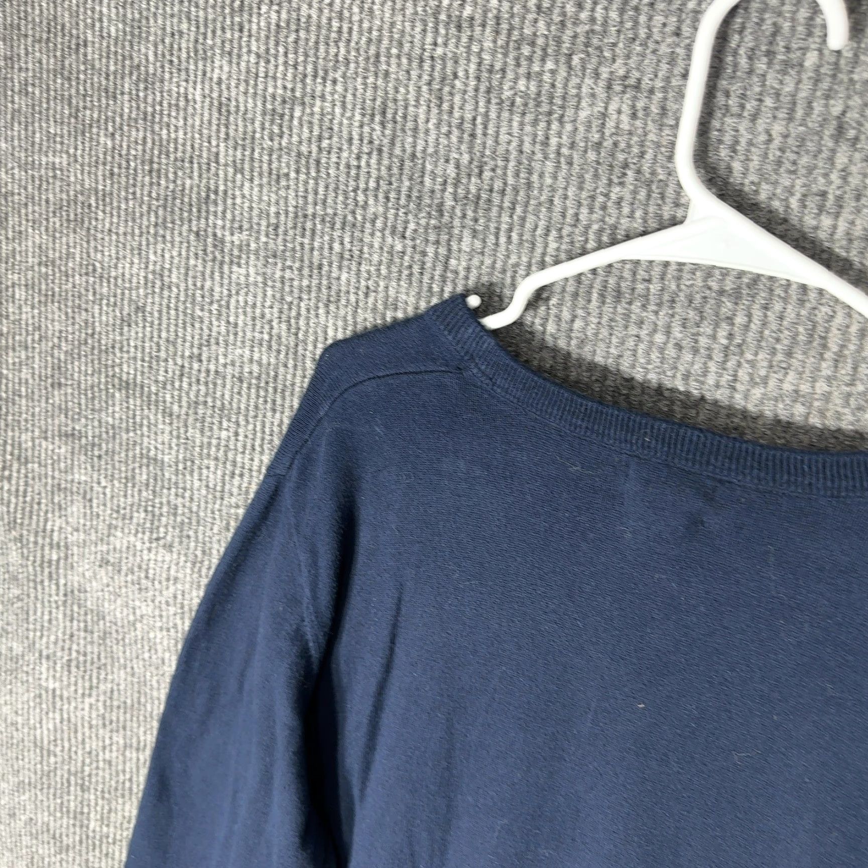 Vintage VINTAGE LL Bean V-Neck Sweater Mens XXL Tall Navy Blue Cotton Cashmere 275552 Casual Size US XXL / EU 58 / 5 - 6 Thumbnail