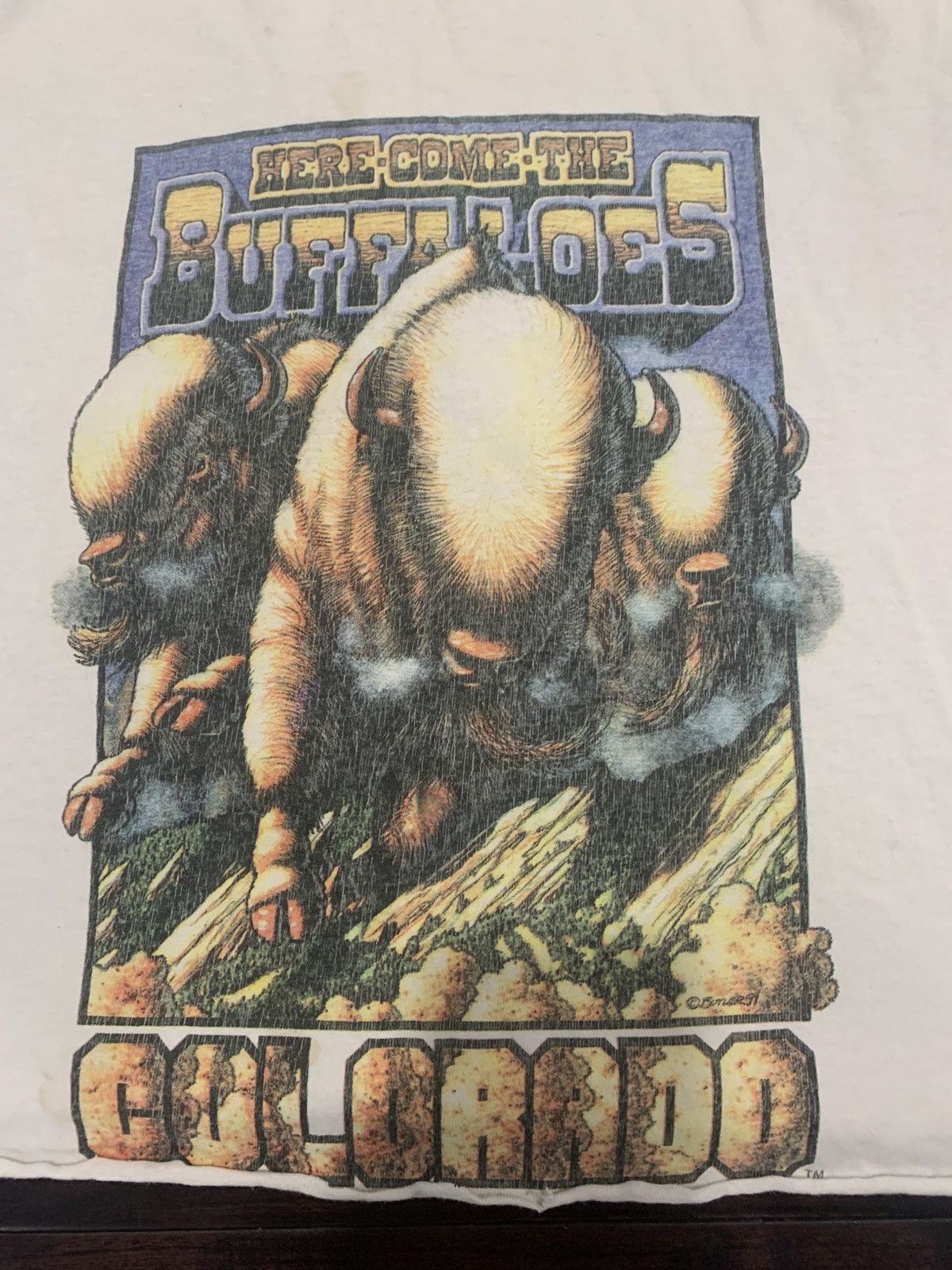 Fruit Of The Loom 1992 University of Colorado Buffaloes shirt Size US L / EU 52-54 / 3 - 2 Thumbnail