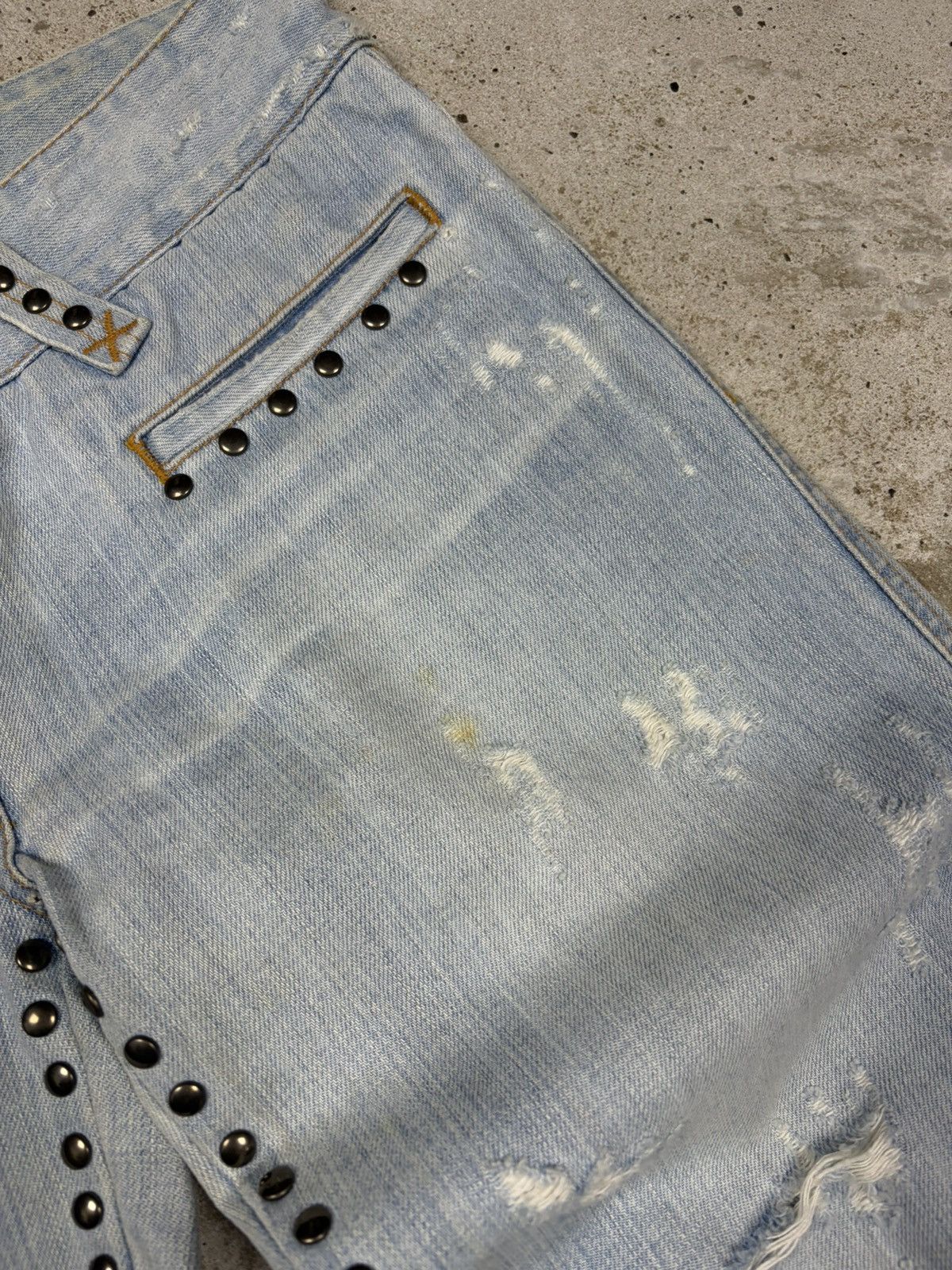 Dolce & Gabbana SS 2006 Dolce & Gabbana Studded Distressed Style Bootcut Size 28" / US 6 / IT 42 - 9 Thumbnail