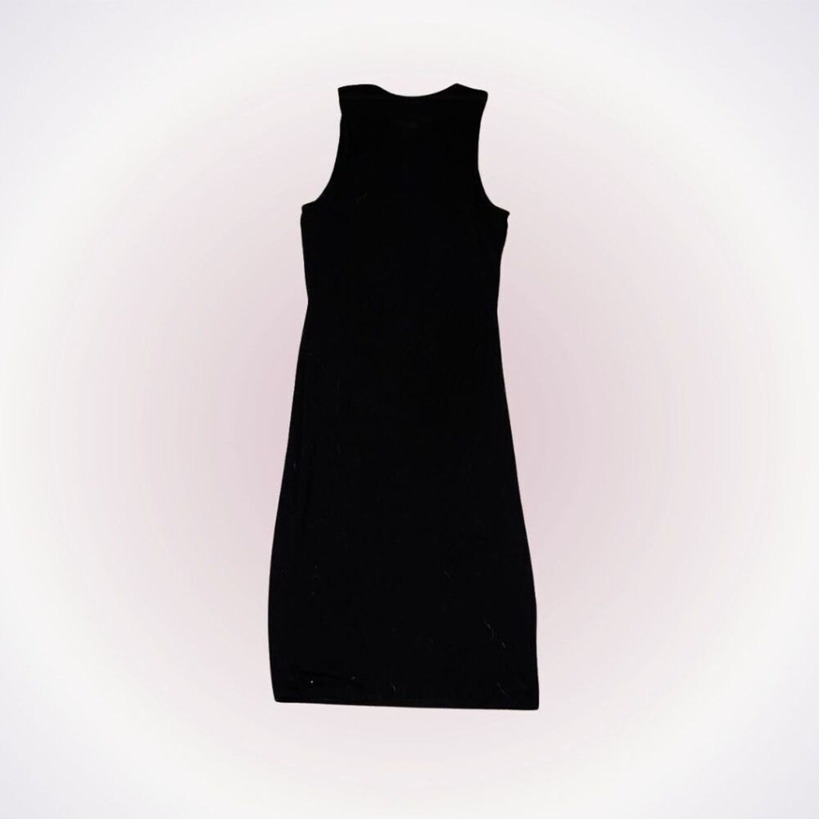 Express Express Mock Neck Black Ribbed Midi Dress | Size XS Size XS / US 0-2 / IT 36-38 - 1 Thumbnail