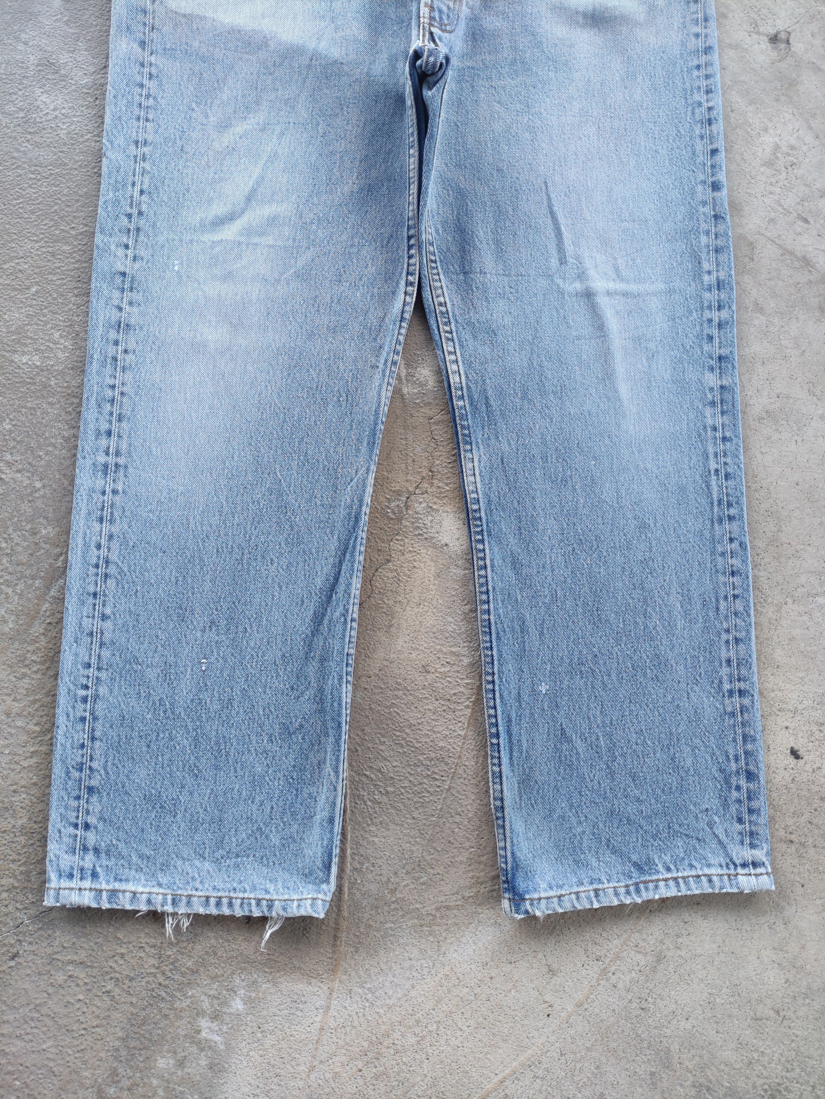Levi's Vintage Levis Button Jean Distressed Faded Denim Size US 37 - 4 Thumbnail