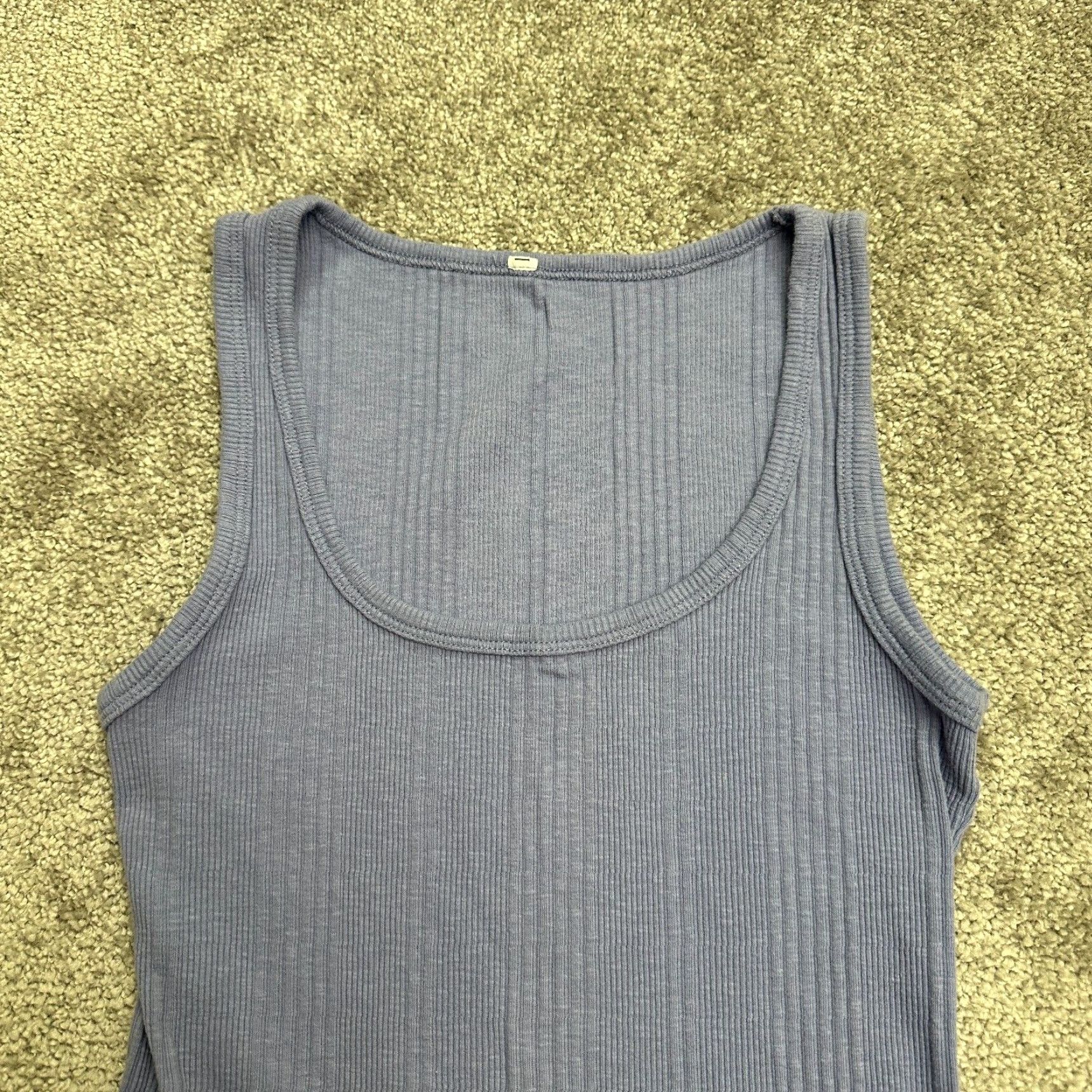 Jockey Jockey Ribbed Knit Tank Top Women's Small Purple Casual Scoop Neck Cotton Size S / US 4 / IT 40 - 3 Thumbnail
