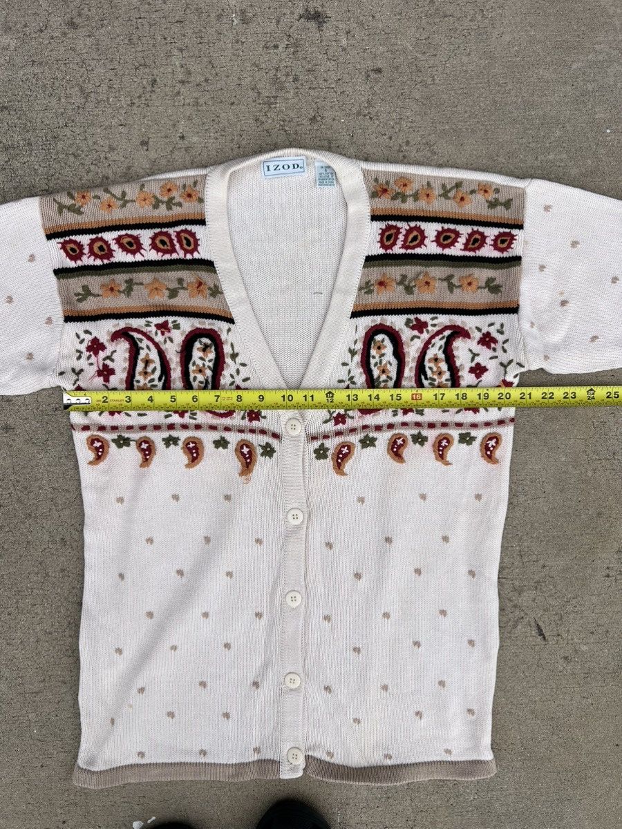 Izod Vintage 80s white cardigan Size US S / EU 44-46 / 1 - 4 Thumbnail