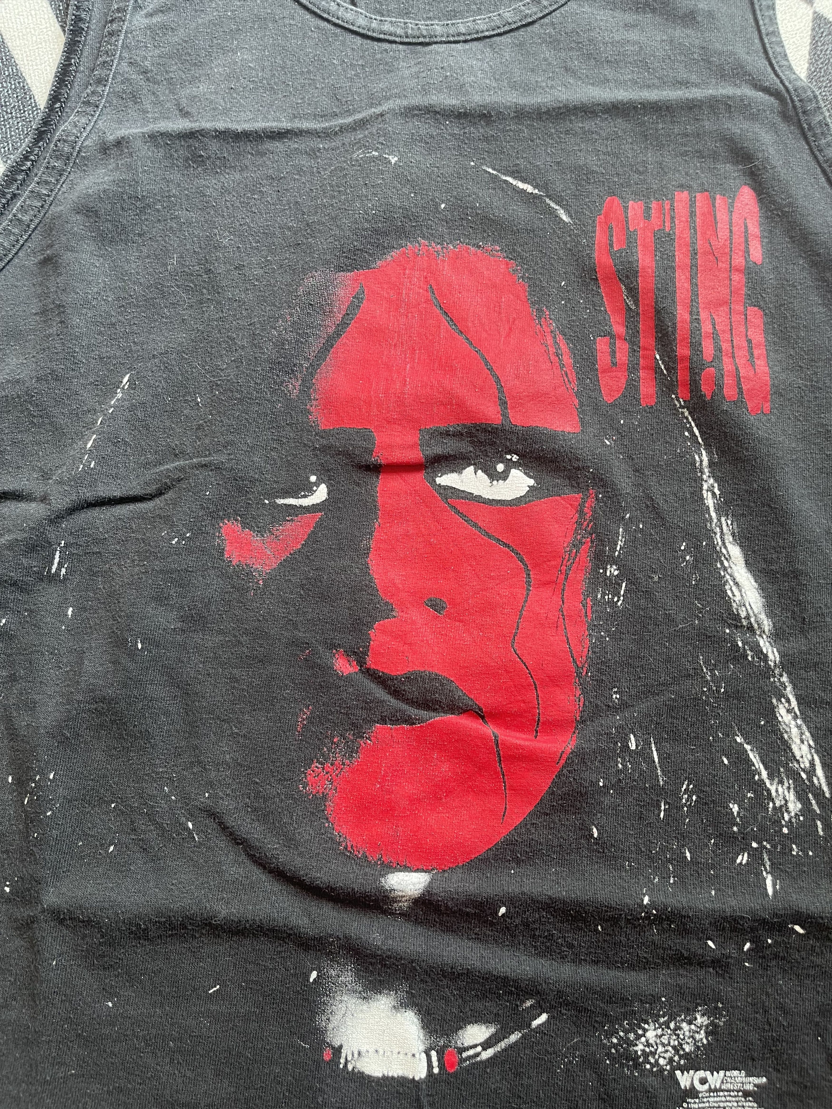 WCW/nWo Vintage 1998 WCW Sting Wolfpac Tank Top Size US L / EU 52-54 / 3 - 2 Thumbnail