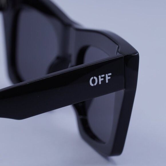 Off-White Off-White OERI13Y SELMA 1007 Sunglasses Black Square Frame Size ONE SIZE - 4 Thumbnail