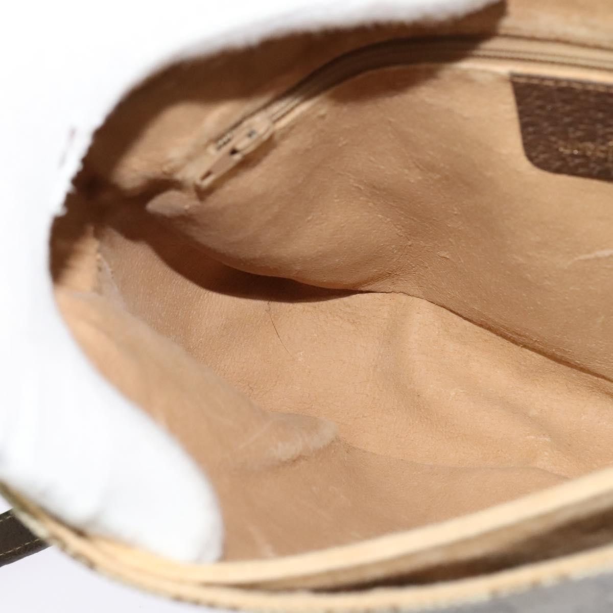 Gucci GUCCI GG Supreme Web Sherry Line Bag Pvc Beige Gold 904 02 Size ONE SIZE - 18 Thumbnail