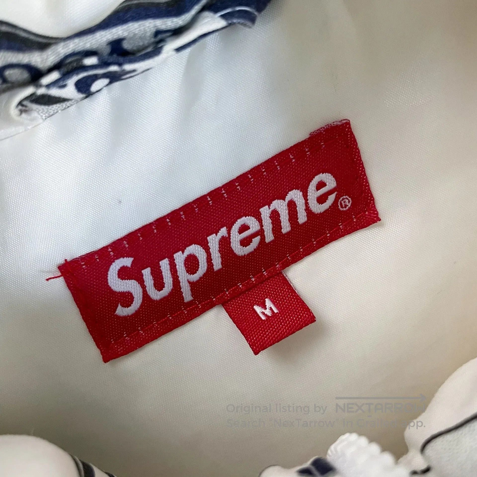 Supreme Supreme White License Plate Down Jacket. Size US M / EU 48-50 / 2 - 3 Thumbnail