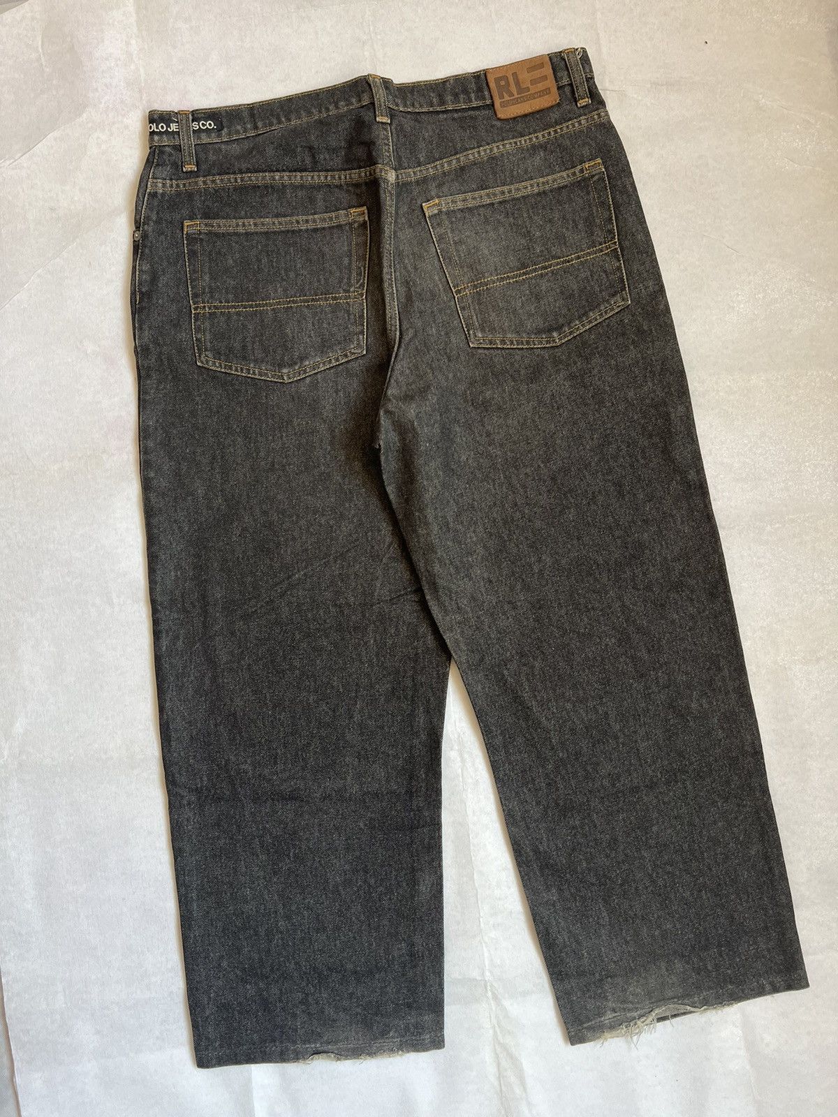 Polo Ralph Lauren Polo Jeans Ralph Lauren Baggy Style Black Denim Size US 38 / EU 54 - 11 Thumbnail