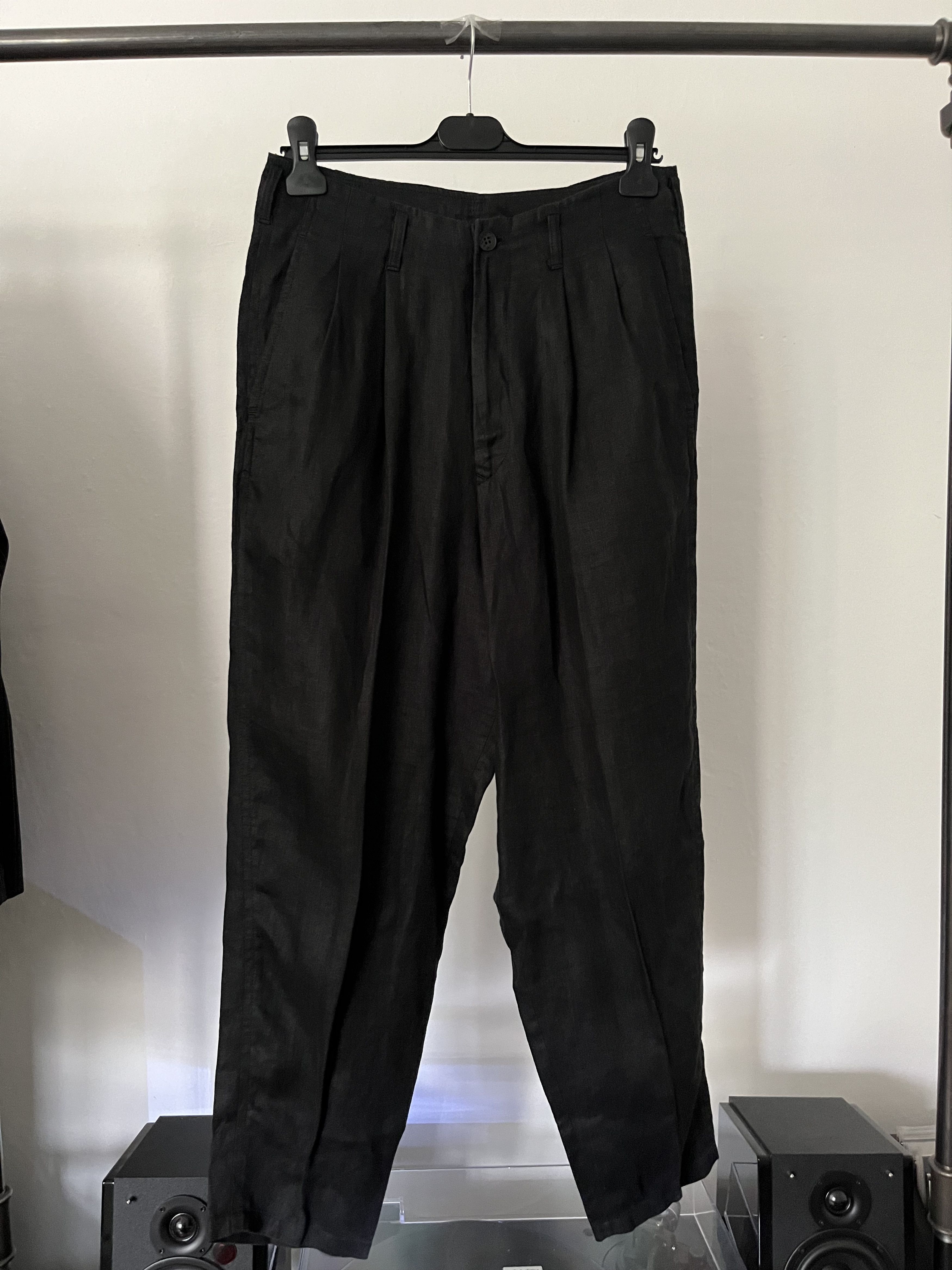 Yohji Yamamoto Y's Linen Dropcrotch Trousers Size US 30 / EU 46 - 1 Thumbnail