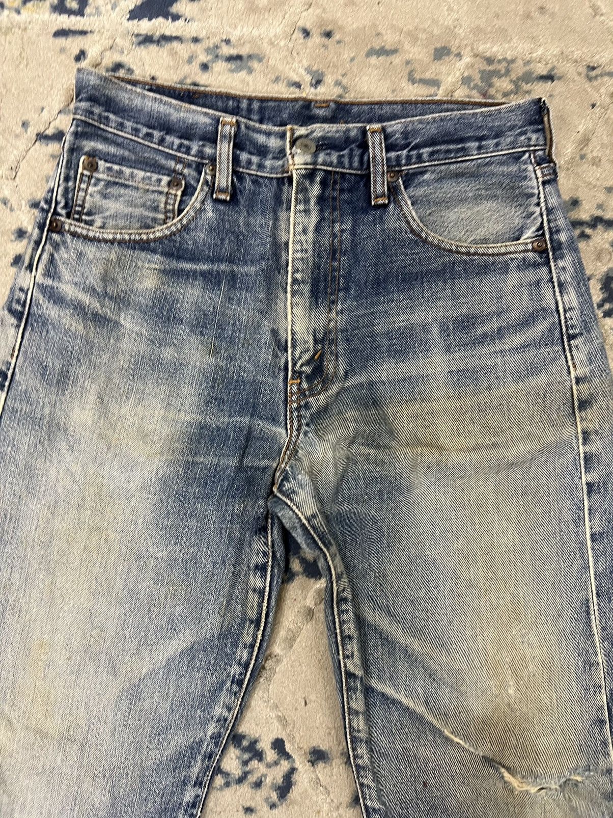 Levi's Vintage Levis 502 Big E Button J22 Distressed Denim Jeans Size US 30 / EU 46 - 3 Thumbnail