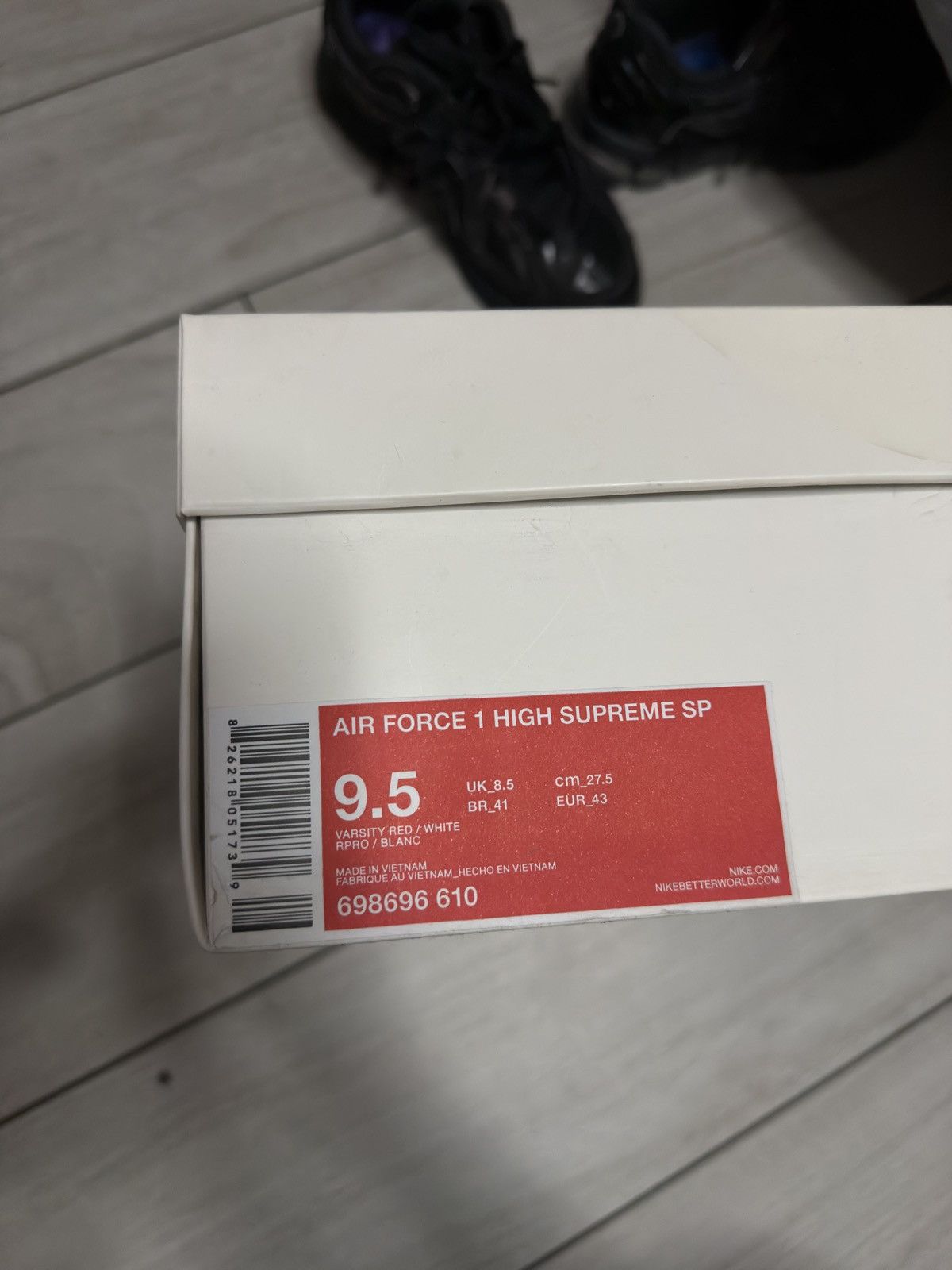 Nike × Supreme Nike Air Force 1 x Supreme Size US 9.5 / EU 42-43 - 6 Thumbnail