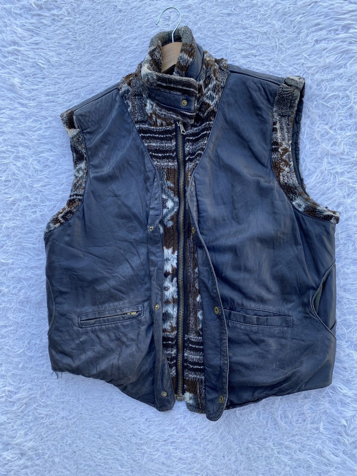 Vera Pelle Rare Vintage Vera Pelle Italian Designers Vest Leather Size US M / EU 48-50 / 2 - 3 Thumbnail