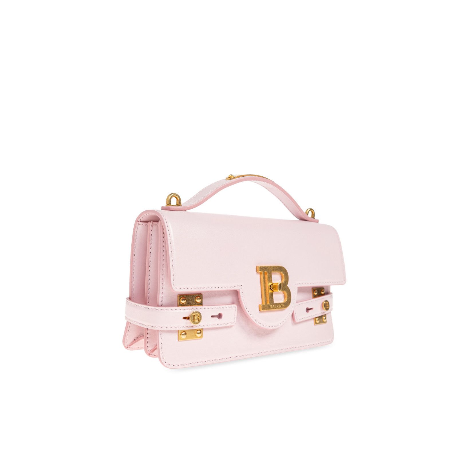 Balmain BALMAIN B-Buzz 24 Pink Leather Shoulder Bag New Size ONE SIZE - 3 Thumbnail