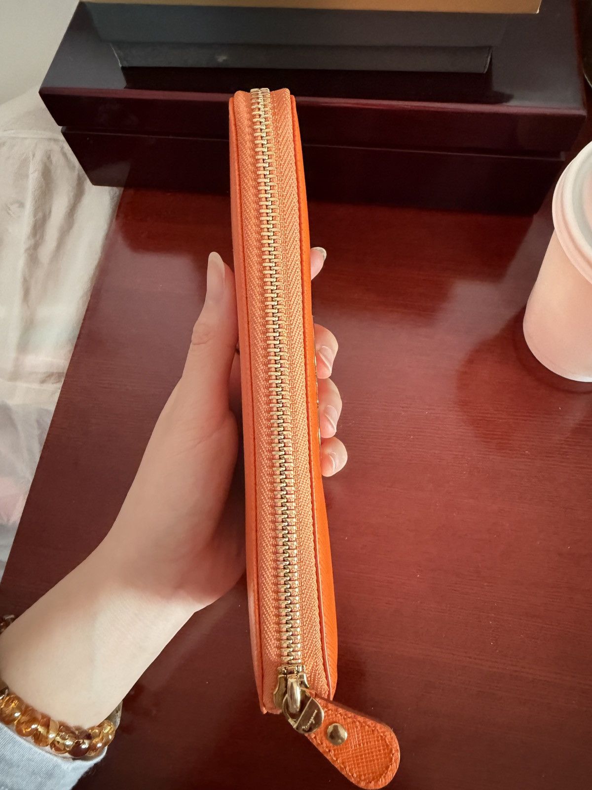 Salvatore Ferragamo Salvatore Ferragamo Orange wallet Size ONE SIZE - 4 Thumbnail