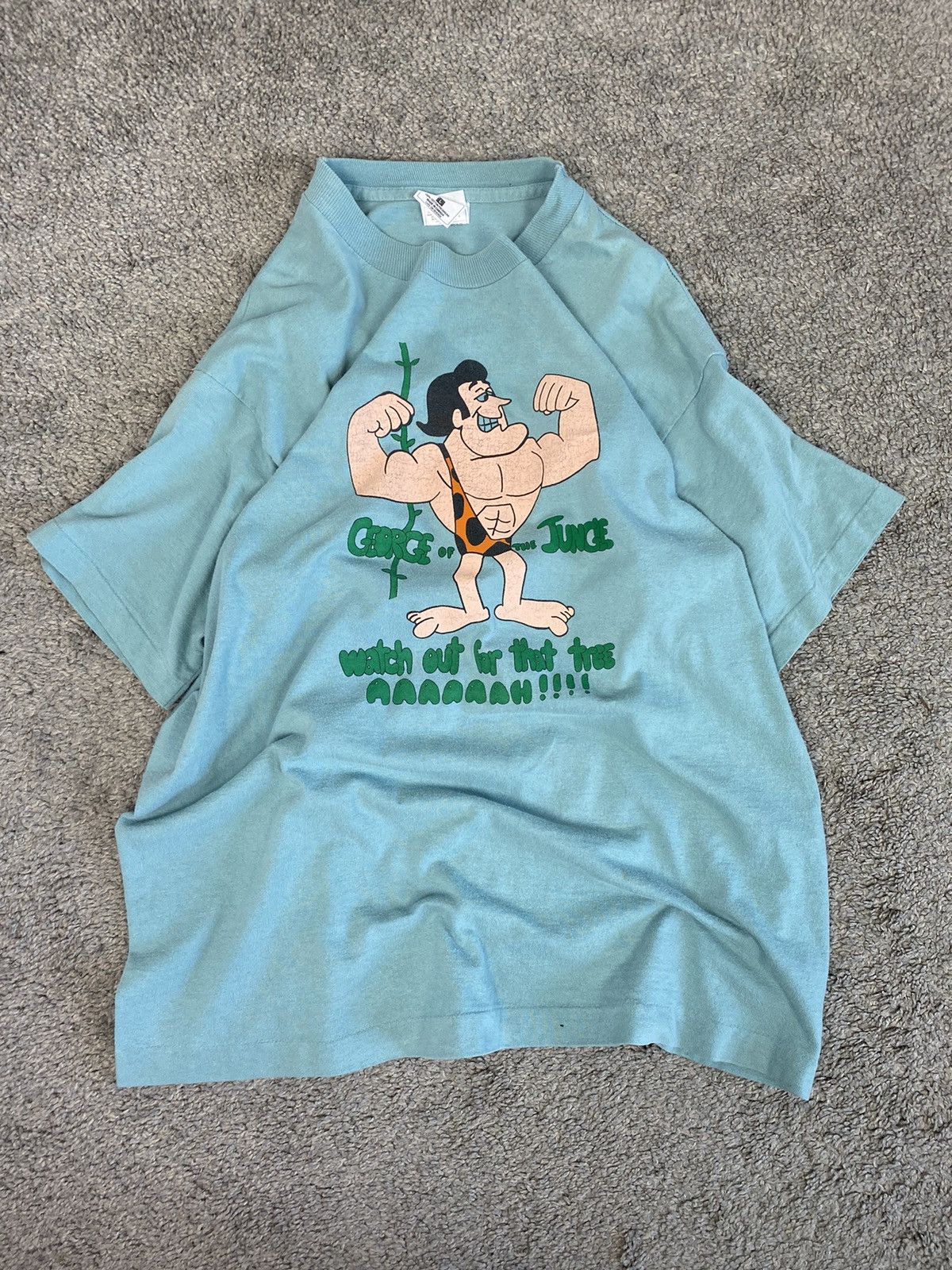 Fruit Of The Loom × Vintage Vintage 90s single stitch George of the jungle tshirt Size US L / EU 52-54 / 3 - 1 Thumbnail