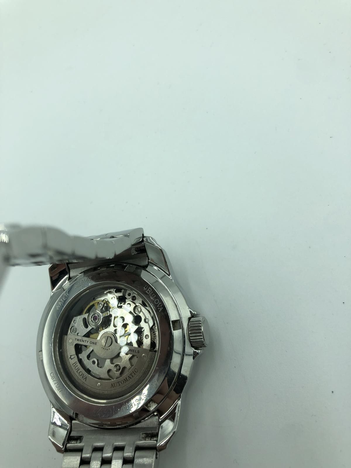 Bulova Stylish Bulova Skeleton Stainless Steel Watch Size ONE SIZE - 3 Thumbnail