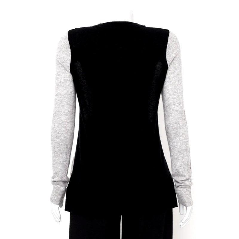 Vince Vince Black/Gray Cashmere Sweater | Size S Size S / US 4 / IT 40 - 5 Thumbnail