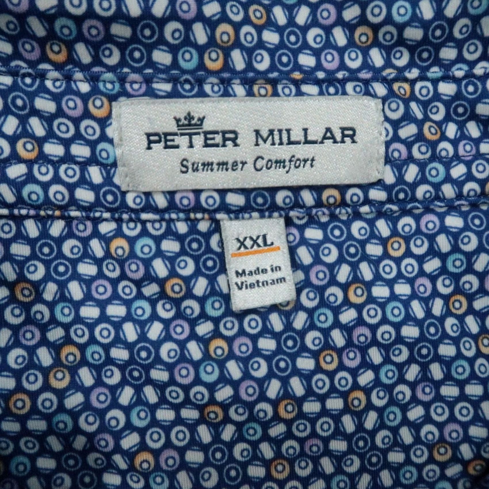 Peter Millar Peter Millar Polo Shirt Mens XXL Blue Golf Summer Comfort Billiards Troon North Size US XXL / EU 58 / 5 - 3 Thumbnail