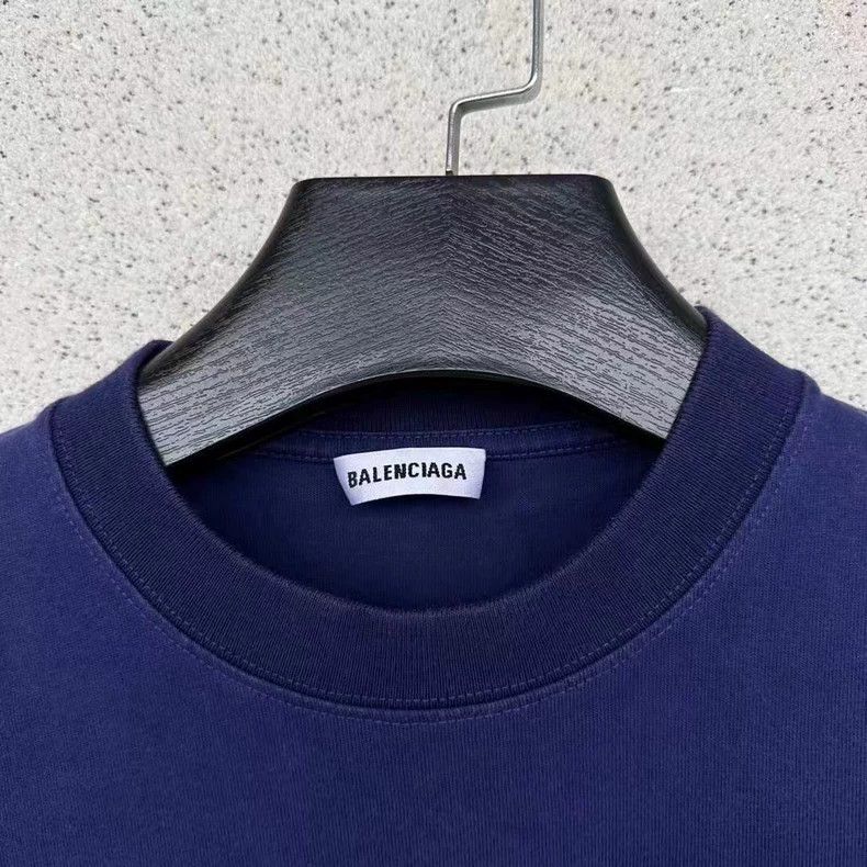 Balenciaga Balenciaga Blue Cola Short Sleeve Size M Size US M / EU 48-50 / 2 - 2 Thumbnail