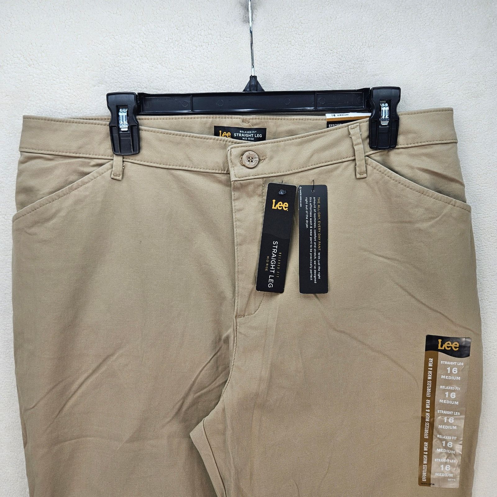 Lee LEE WOMEN'S 16 MEDIUM RELAXED FIT ALL DAY STRAIGHT LEG PANT Size 38" / US 16 / IT 52 - 2 Thumbnail