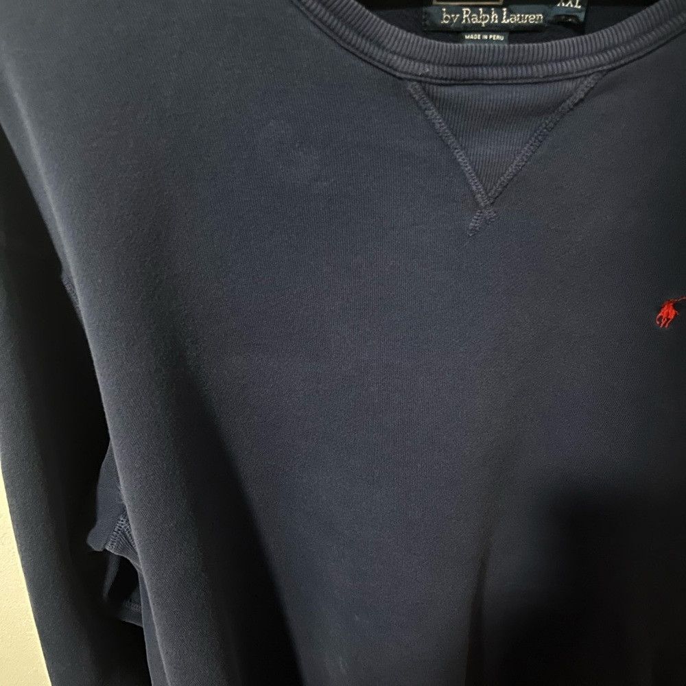 Polo Ralph Lauren Vintage Polo Ralph Lauren Men's Blue Crewneck Pullover Swea Size US XXL / EU 58 / 5 - 4 Thumbnail