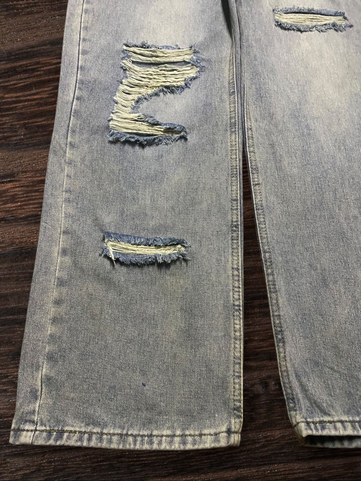 Japanese Brand Vintage Japanese Brand Adjust Waist Distressed Baggy Jeans Size 28" / US 6 / IT 42 - 9 Thumbnail