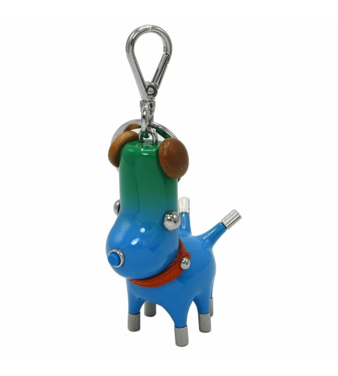 Prada PRADA Pradamalia Socks leather & metal robot keyring charm Size ONE SIZE - 1 Thumbnail