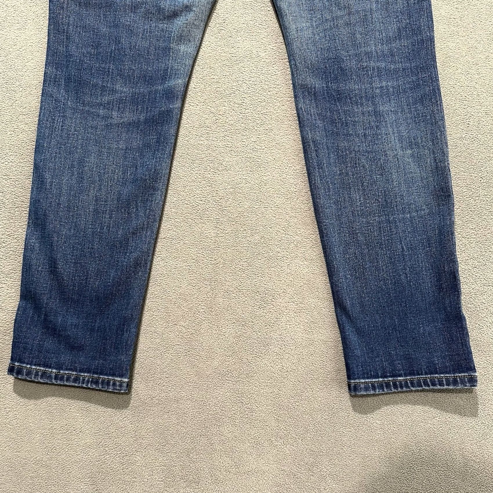Old Navy Old Navy Womens Jeans Size 4 Blue Denim Straight Mid Rise Distressed Faded GUC Size 27" / US 4 / IT 40 - 6 Thumbnail
