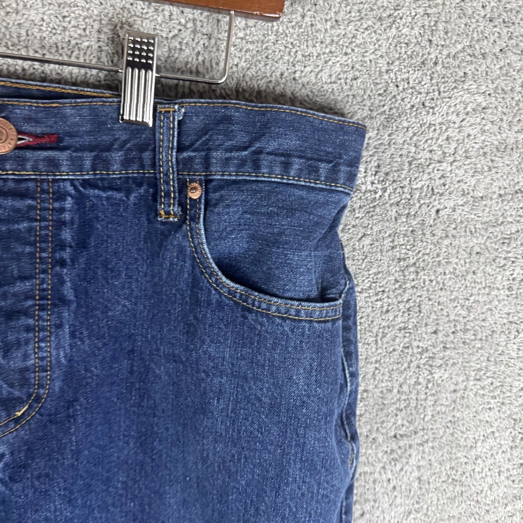 Aeropostale Aeropostale Jeans Mens Essex Straight Leg Blue Medium Wash 38x32 Denim Cotton Zip Pockets Vintage No Size US 38 / EU 54 - 3 Thumbnail