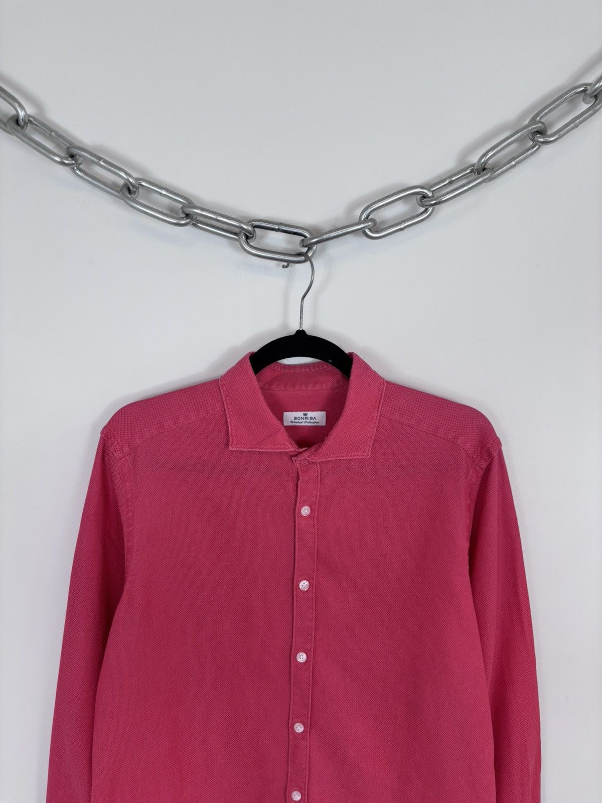 Other Sonrisa Men’s Washed Collection Red Long Sleeve Shirt Size US L / EU 52-54 / 3 - 2 Thumbnail