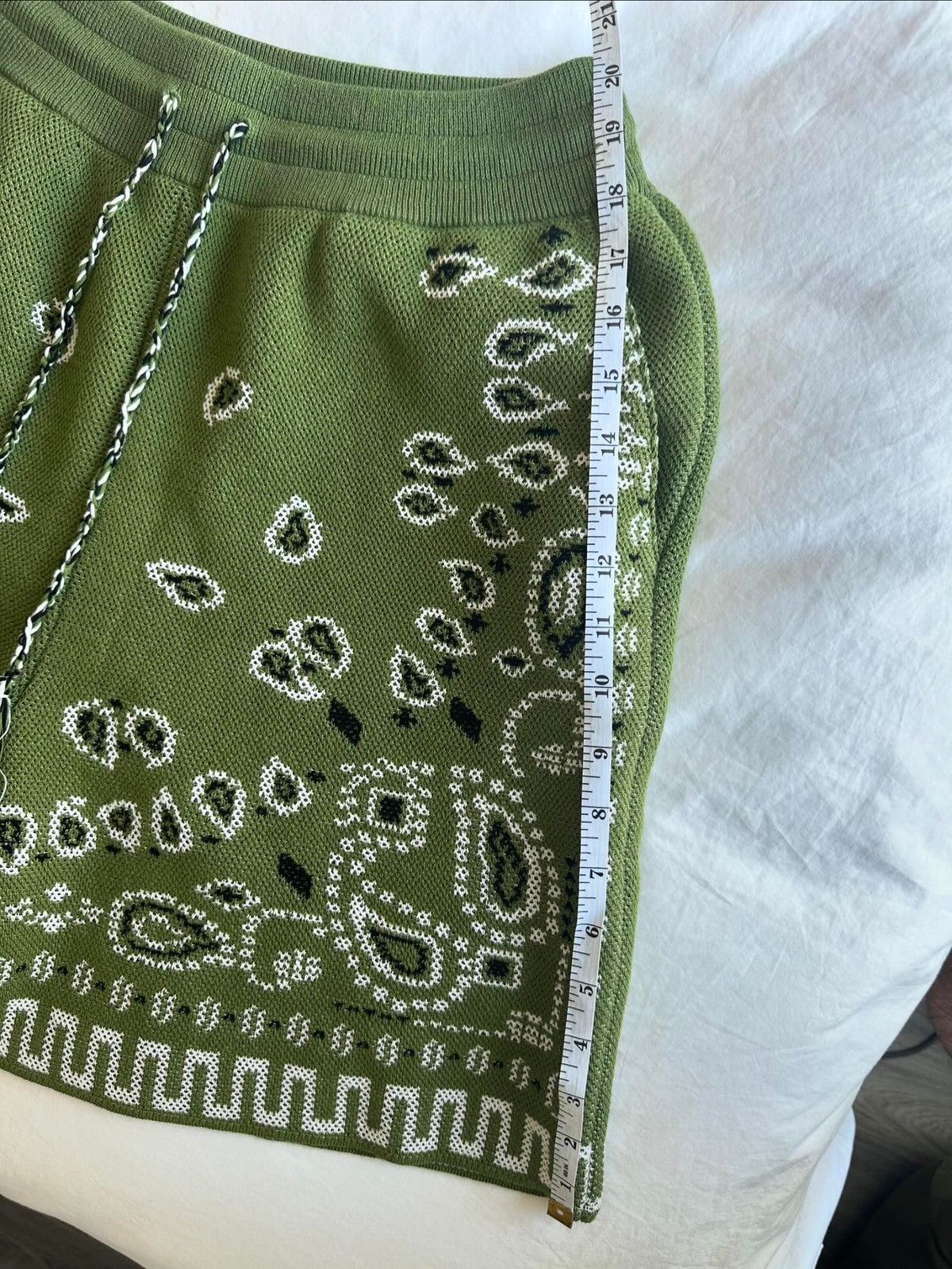 Alanui Alanui Green Bandana Shorts Size US 34 / EU 50 - 6 Thumbnail