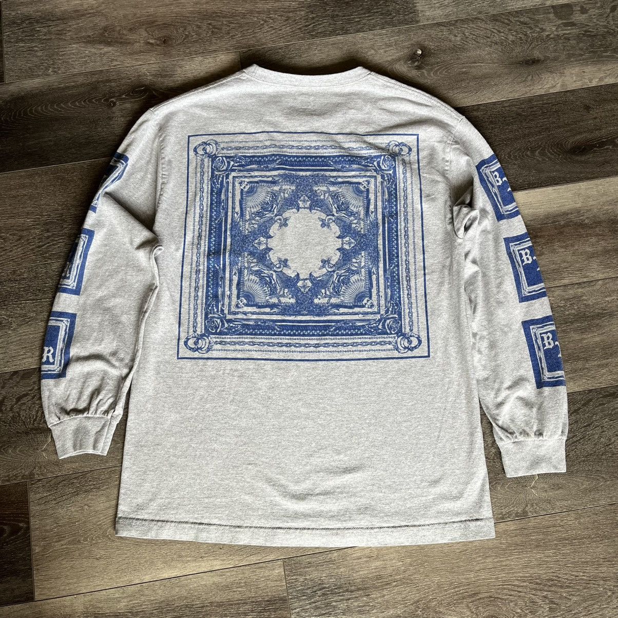 Vintage Y2K Born X Raised Flag Rug Logo Longsleeve T Shirt