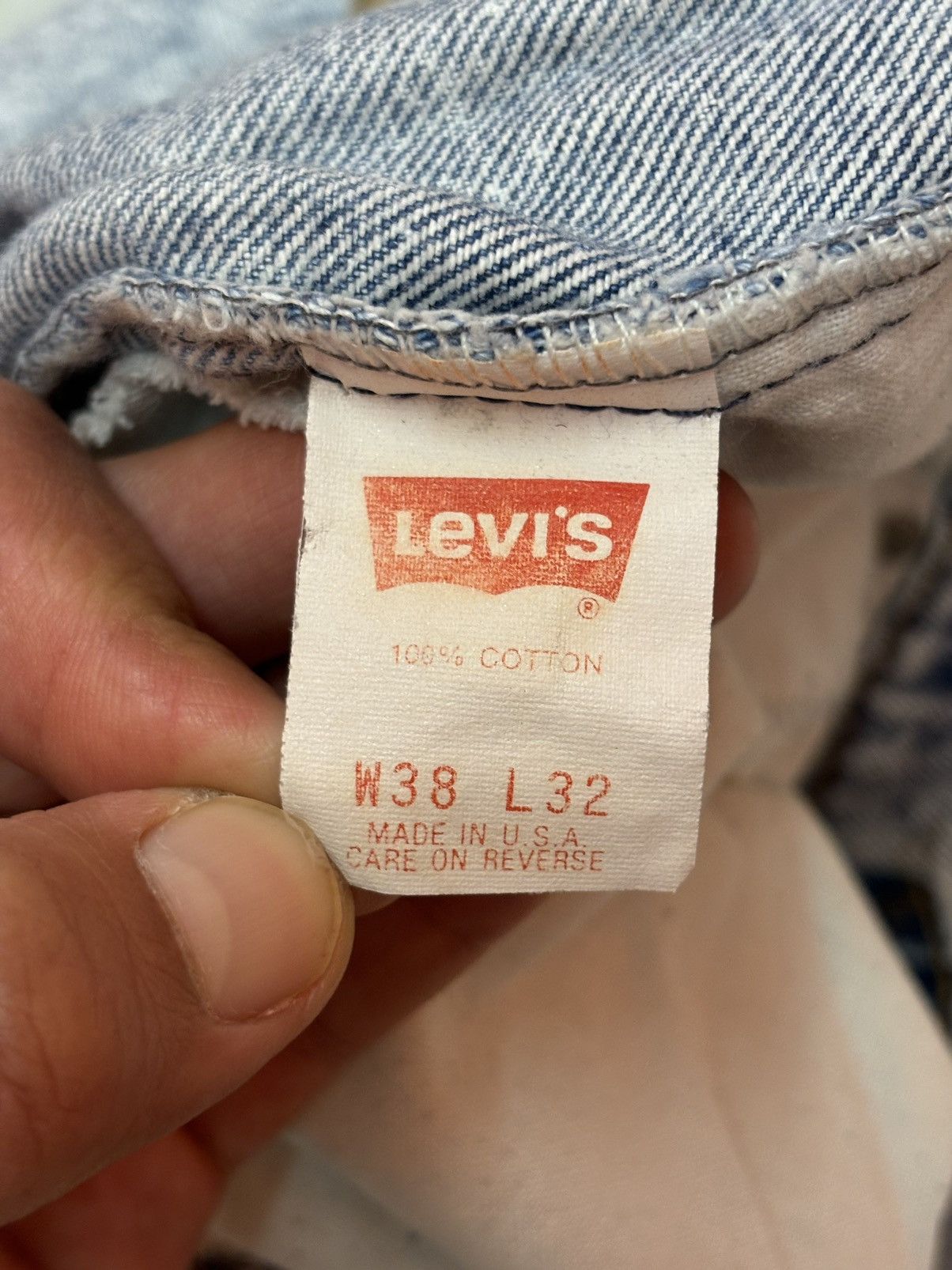 Levi's × Levi's Vintage Clothing × Vintage ***FINAL DROP***RARE 80s LEVIS ORANGE TAB ACID WASH 40 Size US 40 / EU 56 - 11 Thumbnail