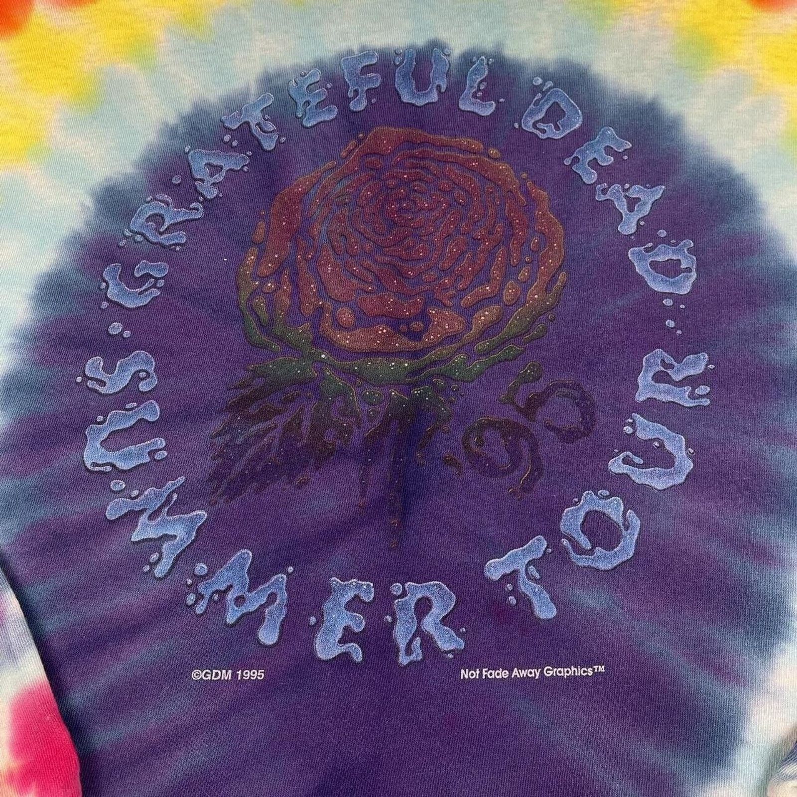 Liquid Blue Vintage 1995 GRATEFUL DEAD Size Large T-Shirt Summer ‘95 GDM Size US L / EU 52-54 / 3 - 4 Thumbnail