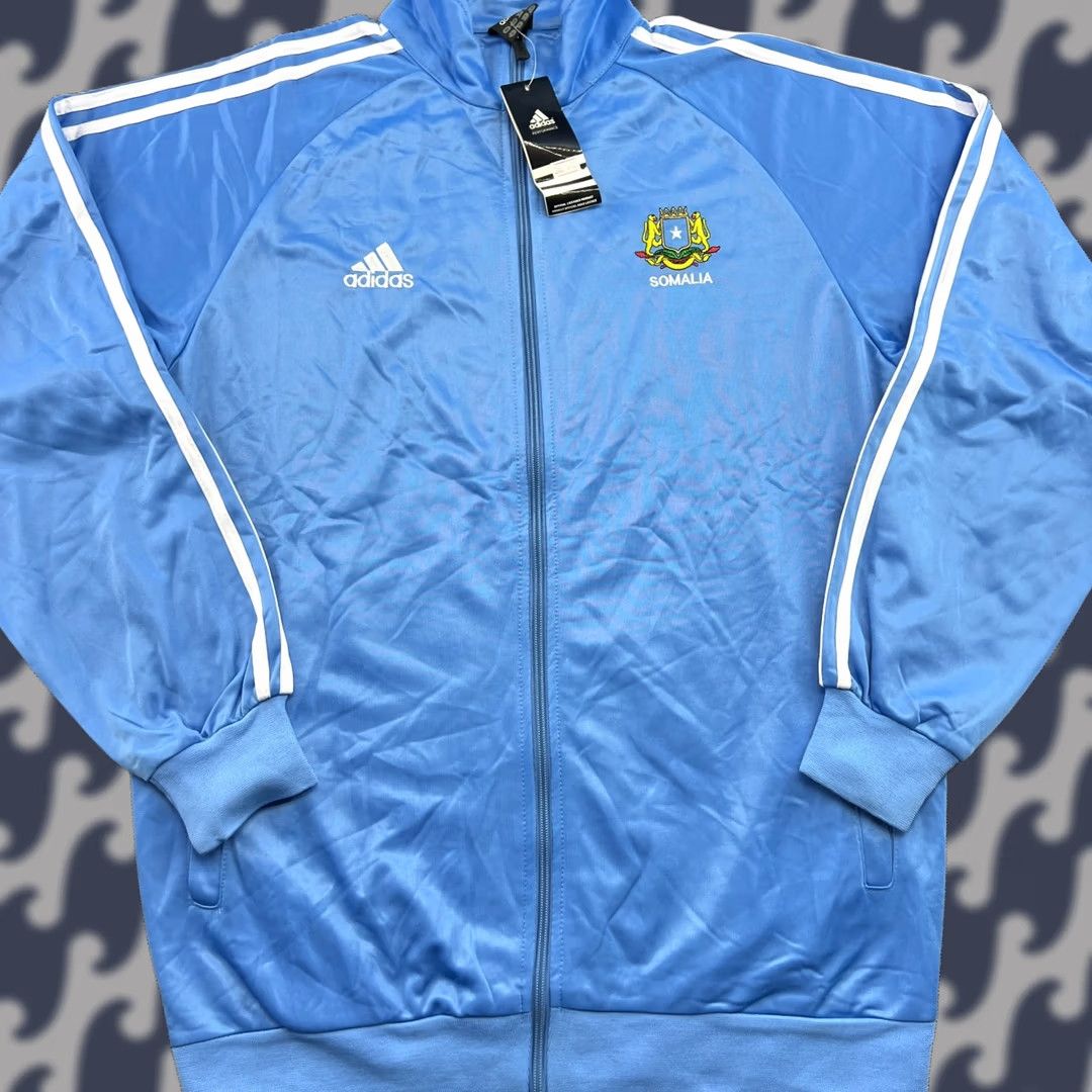 Adidas Adidas Somalia Jacket Mens Large Football Full Zip Track Blue Soccer Size US L / EU 52-54 / 3 - 1 Thumbnail