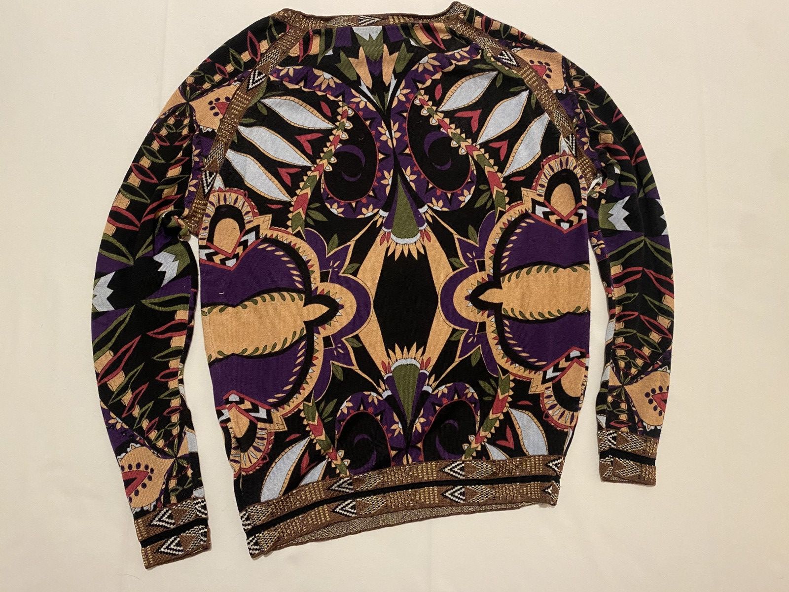 Custo Barcelona × Designer × Japanese Brand Sweaters art Custo Barcelona Crazy Knit print vintage Size M / US 6-8 / IT 42-44 - 6 Thumbnail