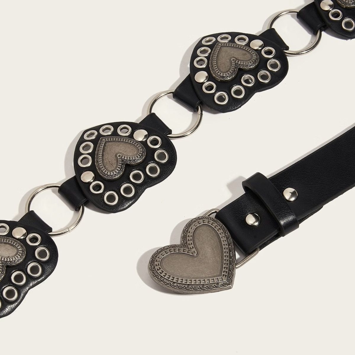 Designer Retro Vintage Belt Riveted Belts Menswear Accessories Size ONE SIZE - 4 Thumbnail