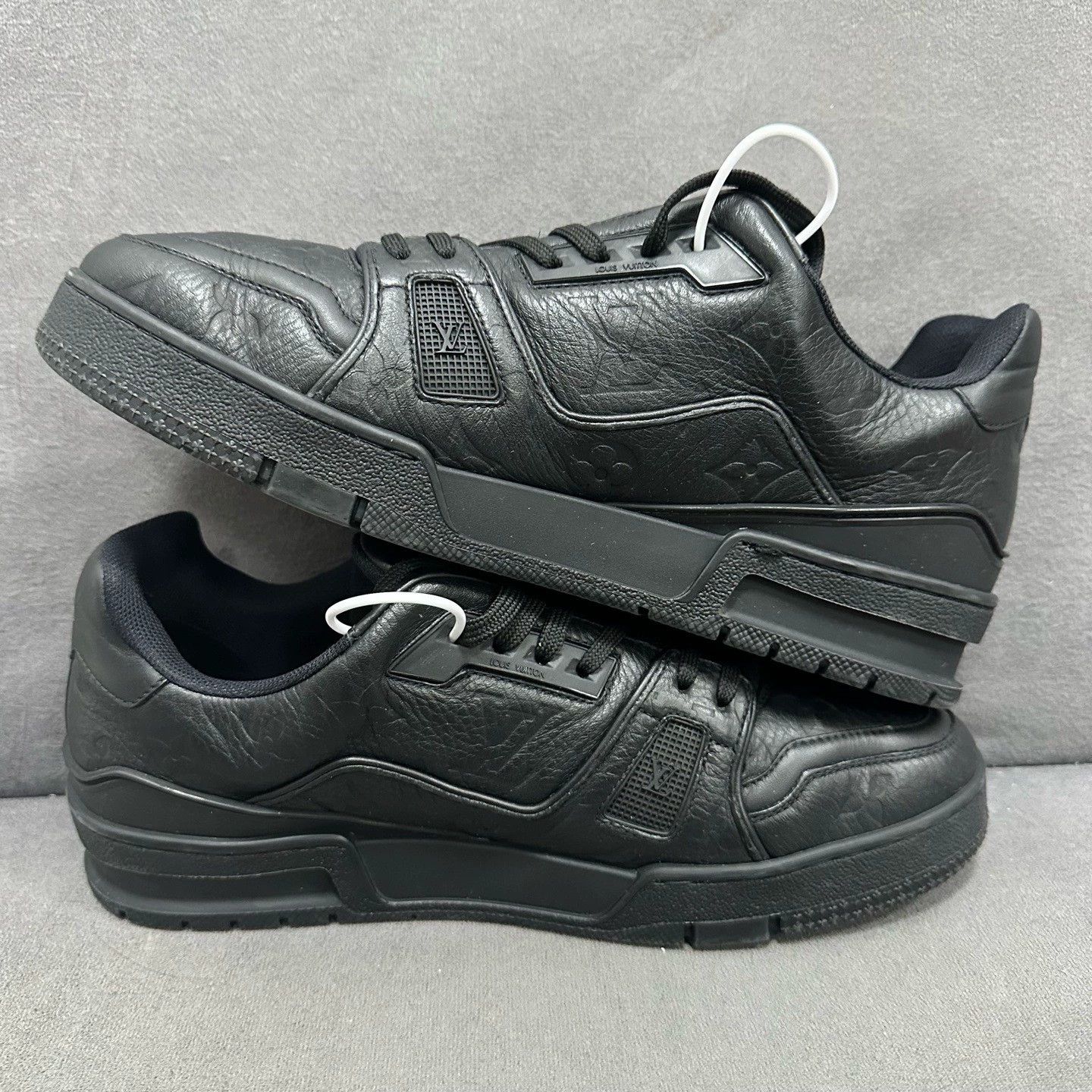Louis Vuitton Size 40/LV Trainer, Pure Black/S5379/Casual Shoes Size US 7 / EU 40 - 6 Thumbnail